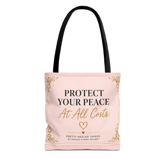 Protect Your Peace Tote – Empowerment Canvas Bag