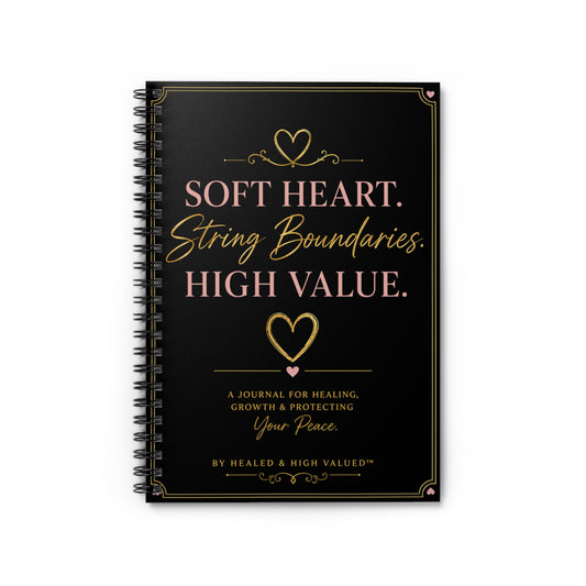 High Value Healing Journal – Self Love, Boundaries & Personal Growth Notebook